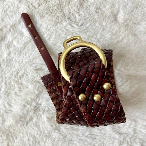 Vintage Woven Leather Belt main image 2